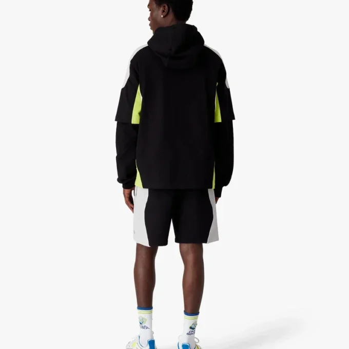 Tricou oversized cu mâneci scurte și blocuri de culoare