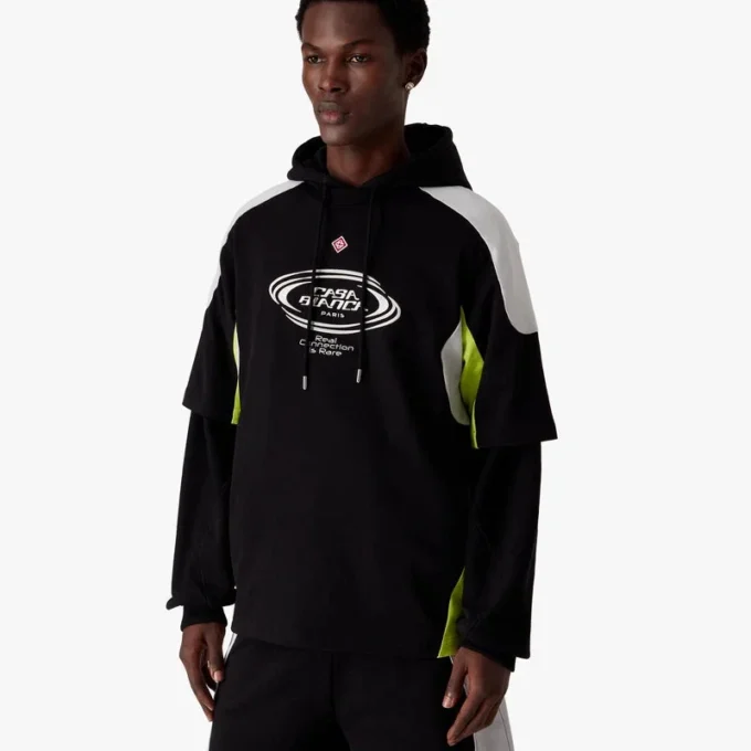 Tricou oversized cu mâneci scurte și blocuri de culoare