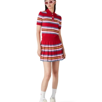 Tricou polo cu dungi