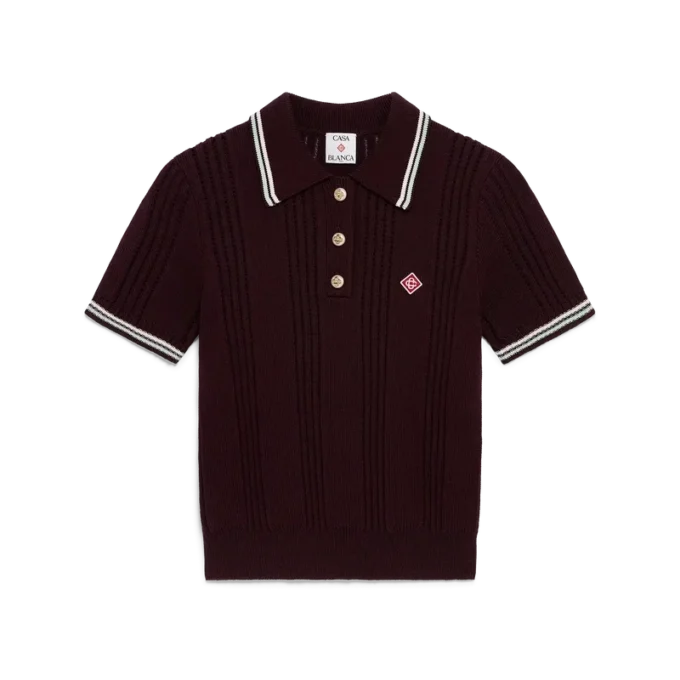 Tricou polo cu mâneci scurte din tricot de bumbac pentru pantaloni scurți Tricou polo cu mâneci scurte din tricot de bumbac pentru pantaloni scurți