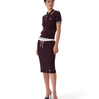 Tricou polo cu mâneci scurte din tricot de bumbac pentru pantaloni scurți