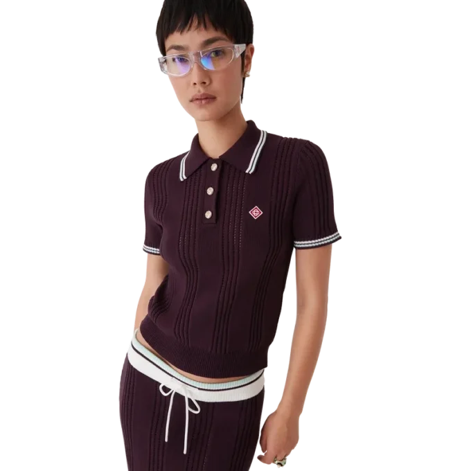 Tricou polo cu mâneci scurte din tricot de bumbac pentru pantaloni scurți Tricou polo cu mâneci scurte din tricot de bumbac pentru pantaloni scurți