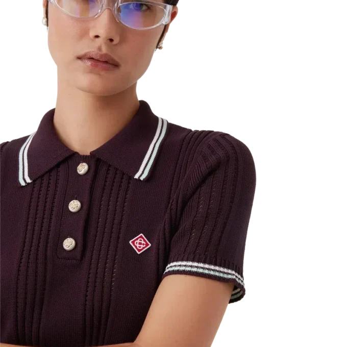 Tricou polo cu mâneci scurte din tricot de bumbac pentru pantaloni scurți Tricou polo cu mâneci scurte din tricot de bumbac pentru pantaloni scurți