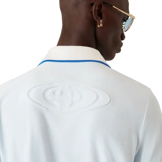 Tricou polo cu mâneci scurte din velur Tricou polo cu mâneci scurte din velur