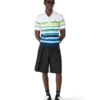 Tricou polo cu mâneci scurte și dungi degradate Tricou polo cu mâneci scurte și dungi degradate