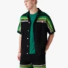 Tricou polo cu mâneci scurte și dungi negre pentru pantaloni scurți Tricou polo cu mâneci scurte și dungi negre pentru pantaloni scurți