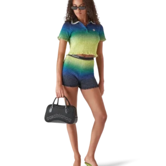 Tricou polo cu mâneci scurte și efect de degrade