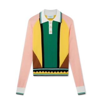 Tricou polo cu panouri grafice