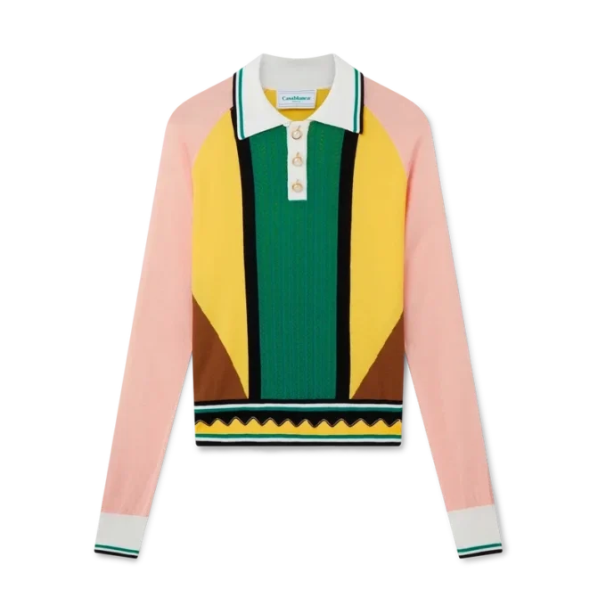 Tricou polo cu panouri grafice Tricou polo cu panouri grafice