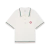 Tricou polo din bumbac bouclé