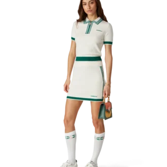 Tricou polo din tricot