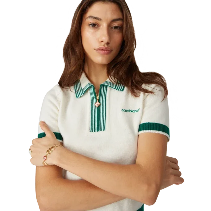 Tricou polo din tricot