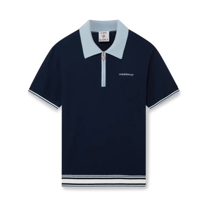 Tricou polo din tricot merino Tricou polo din tricot merino