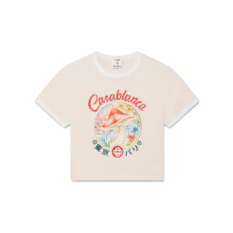 Tricou scurt cu emblemă ciupercă