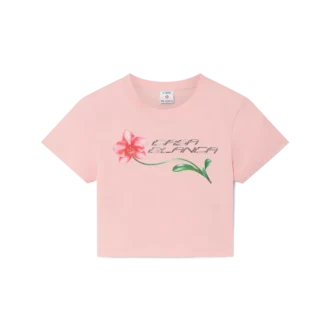 Tricou scurt pentru bebeluși cu logo Orchid