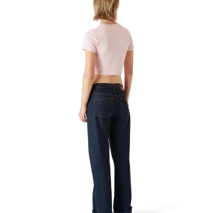 Tricou scurt pentru bebeluși cu logo Orchid Tricou scurt pentru bebeluși cu logo Orchid