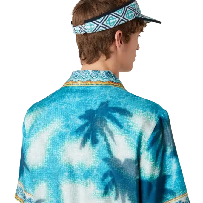 Vizieră din material textil cu monogramă